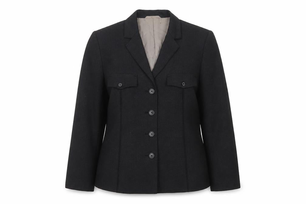 Next Women’s Black UK 14 Wool Blend Tailored Five Button Blazer