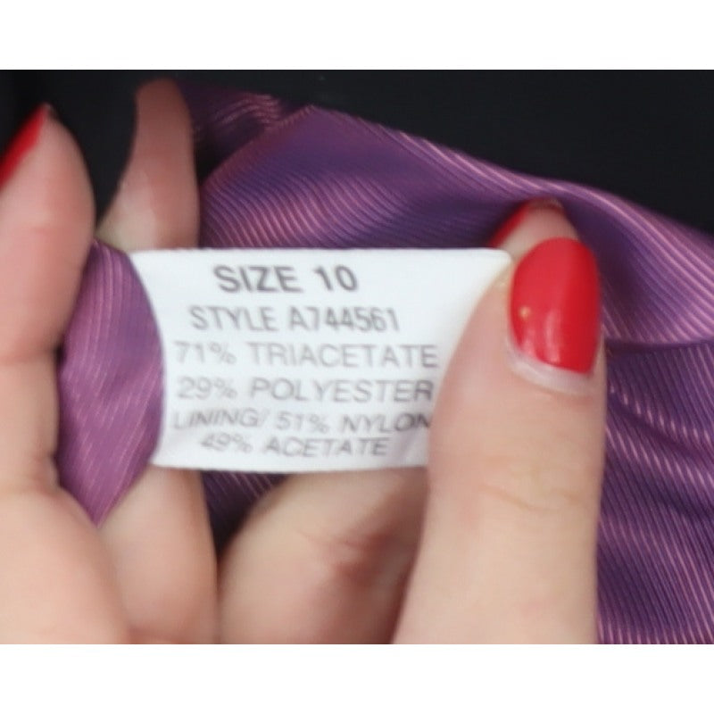 Linea Women’s Black Size 10 Tailored 3 Button Lined Blazer Jacket