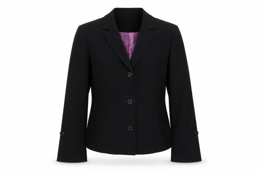 Linea Women’s Black Size 10 Tailored 3 Button Lined Blazer Jacket