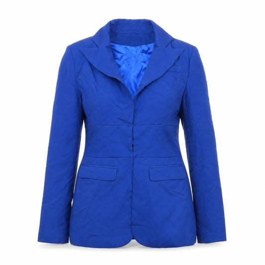 Club L London Women Blue UK 4 Tailored Shawl Lapel Blazer Jacket