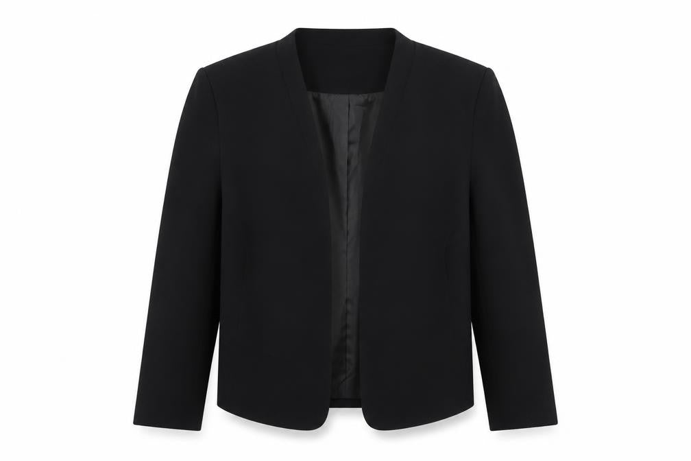 New Look Women’s Black UK 12 Open Front Lined Blazer Jacket