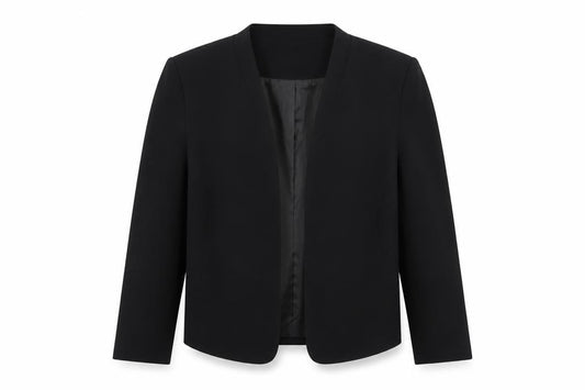 New Look Women’s Black UK 12 Open Front Lined Blazer Jacket