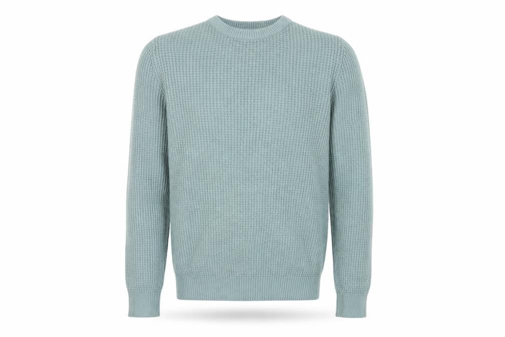 New Look Men Green XS Chunky Knit Crew Neck Pullover Jumper