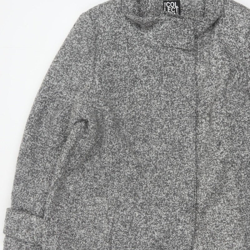 The Collection Debenhams Women's Grey UK 18 Overcoat Collared