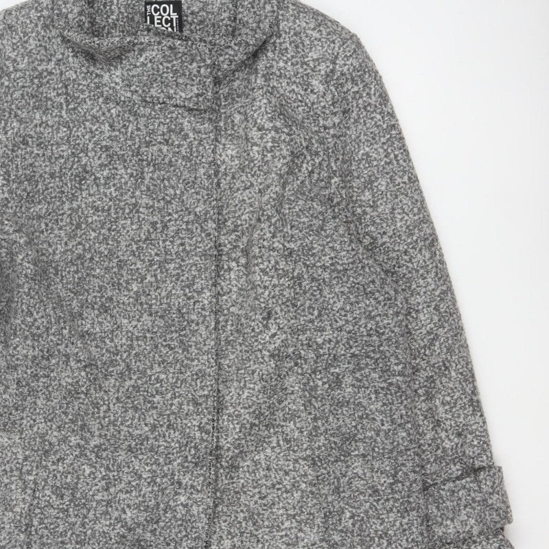 The Collection Debenhams Women's Grey UK 18 Overcoat Collared