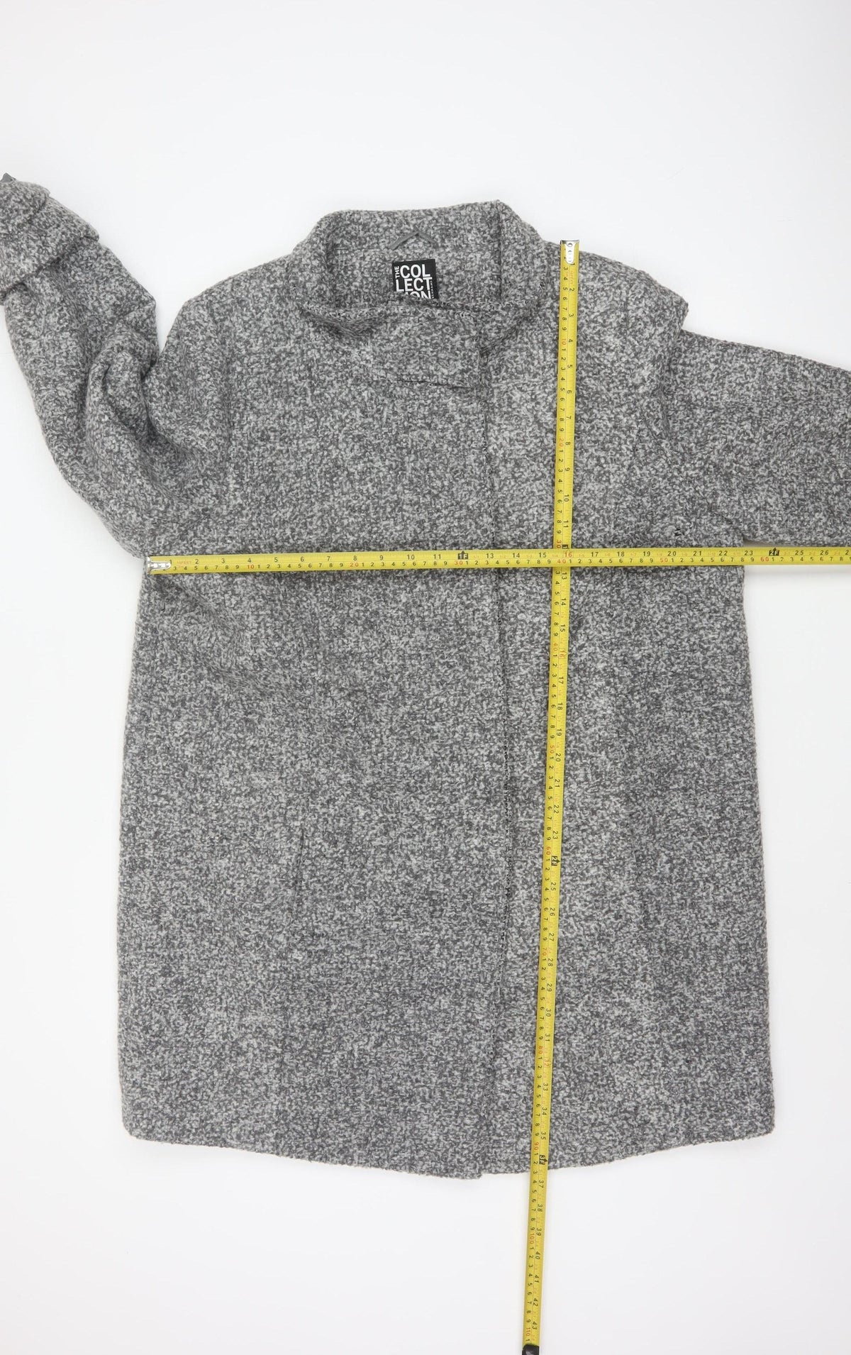 The Collection Debenhams Women's Grey UK 18 Overcoat Collared