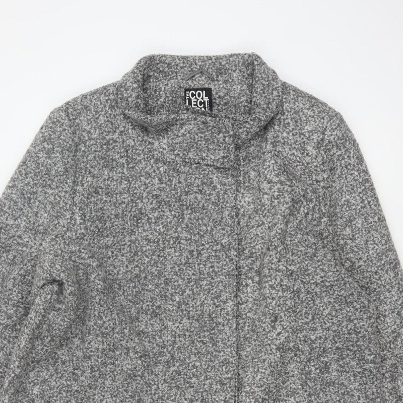 The Collection Debenhams Women's Grey UK 18 Overcoat Collared