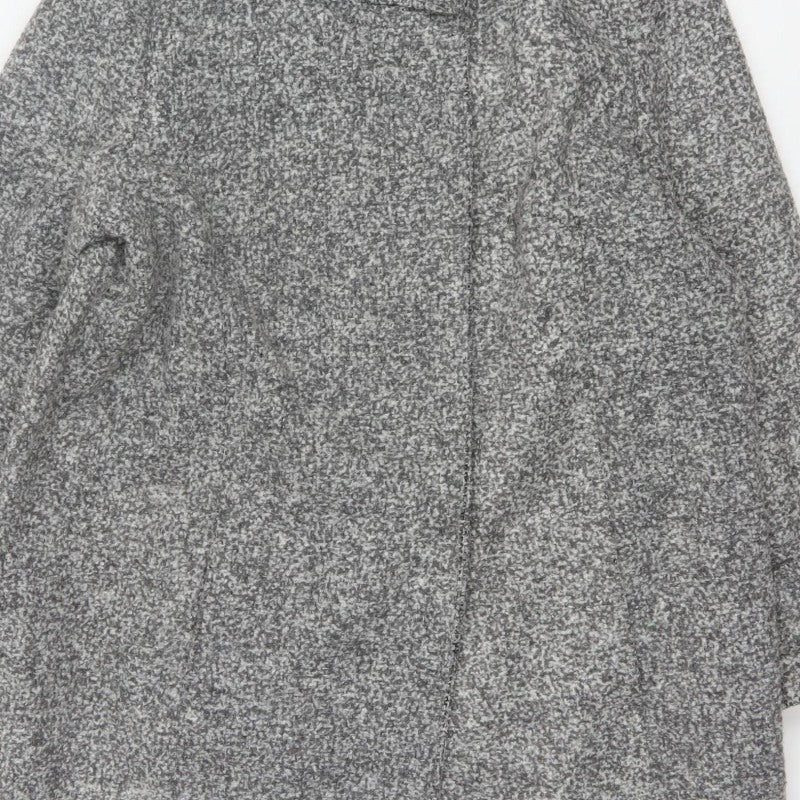 The Collection Debenhams Women's Grey UK 18 Overcoat Collared