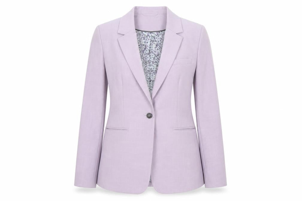 Next Women Pink UK 10 Tailored Single-Breasted Lined Blazer