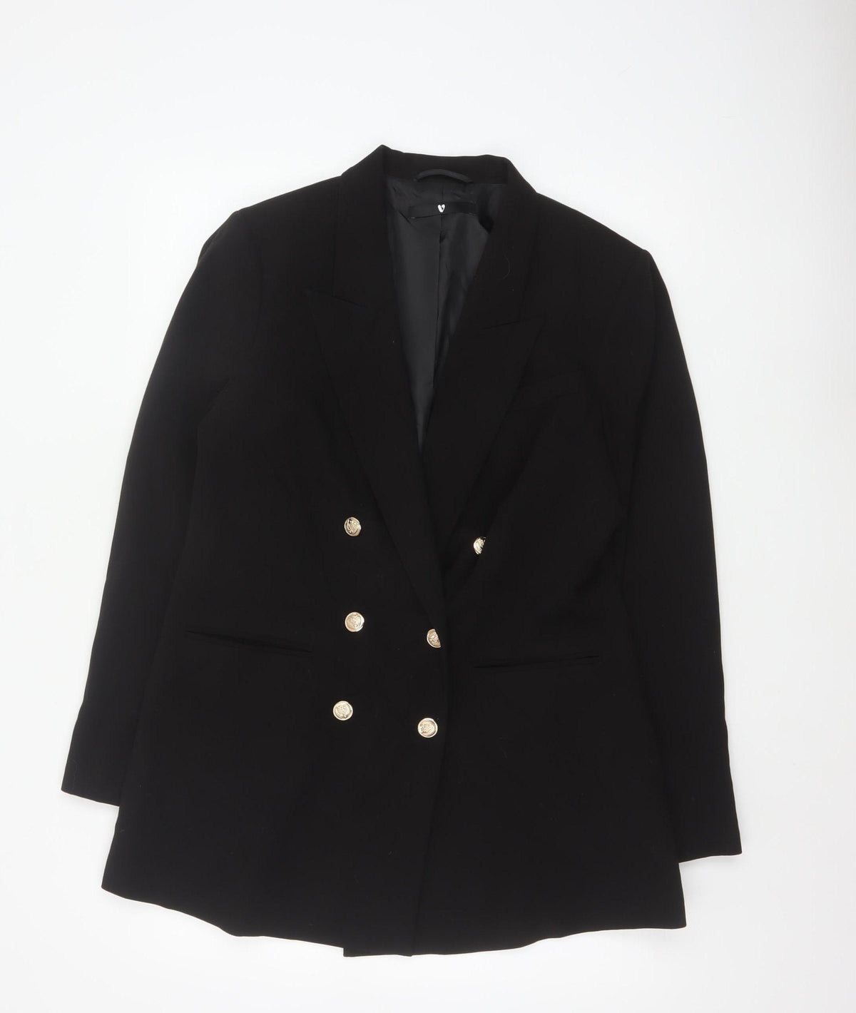 By Very Women’s Black Size 16 Double-Breasted Peak Lapel Blazer