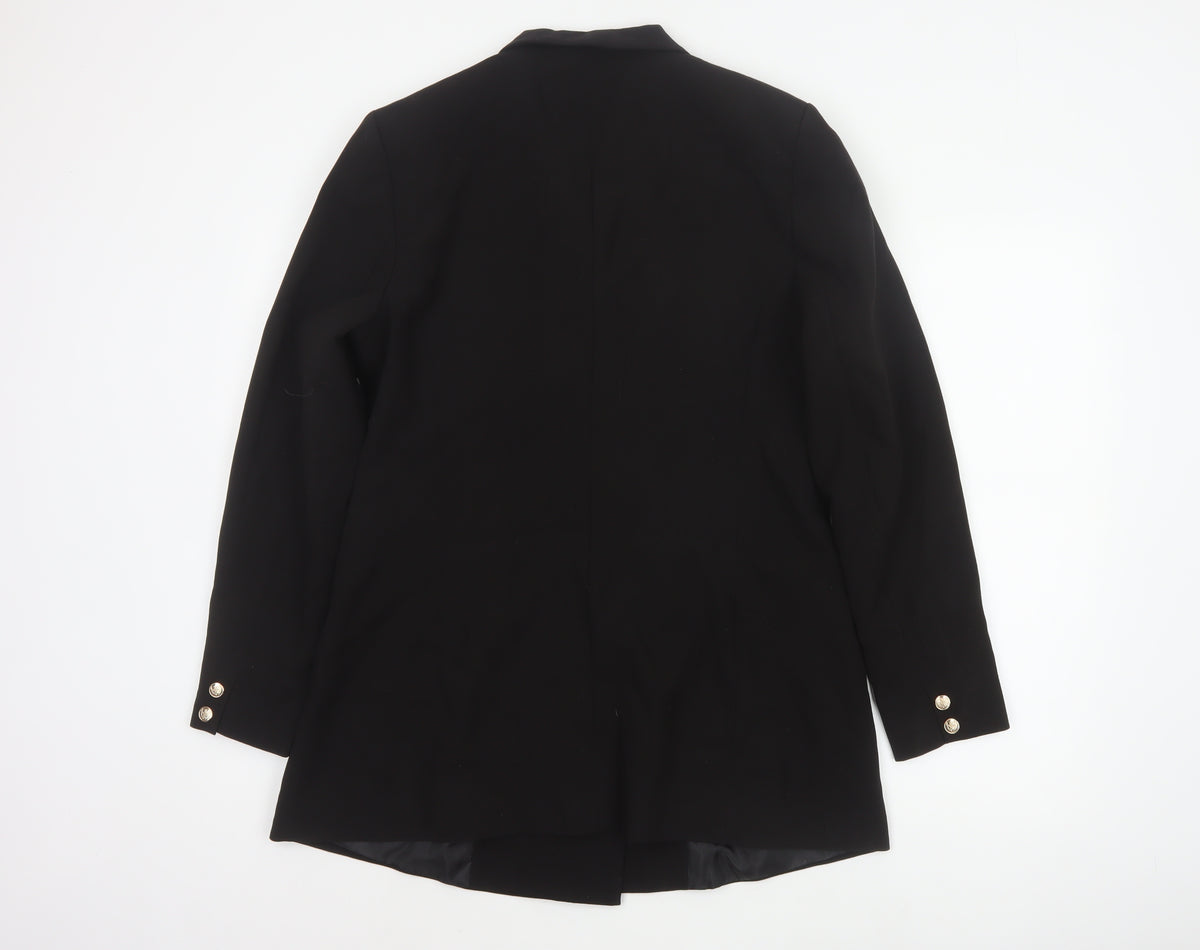 By Very Women’s Black Size 16 Double-Breasted Peak Lapel Blazer