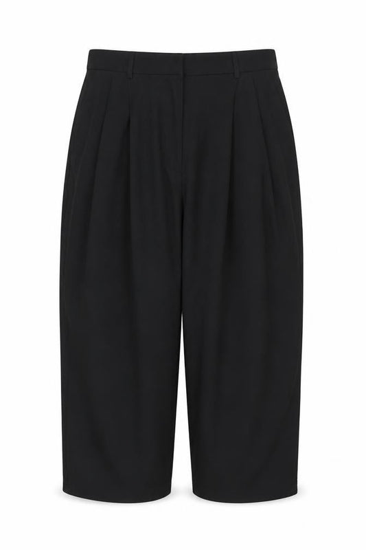 Marks and Spencer Women’s Dark Green UK 18 Short Wide Leg Trousers