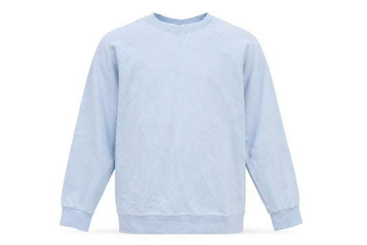 John Lewis Men Blue XL Crew Neck Pullover Cotton Sweatshirt