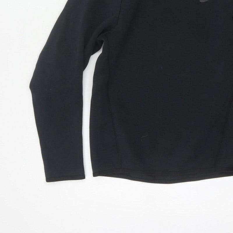 Nike Women’s Black XS Tech Fleece Pullover Hoodie Logo Pockets