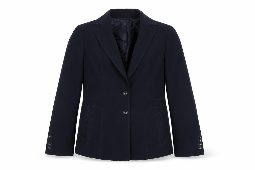Precis Petite Women Blue UK 14 Tailored Lined Two-Button Blazer