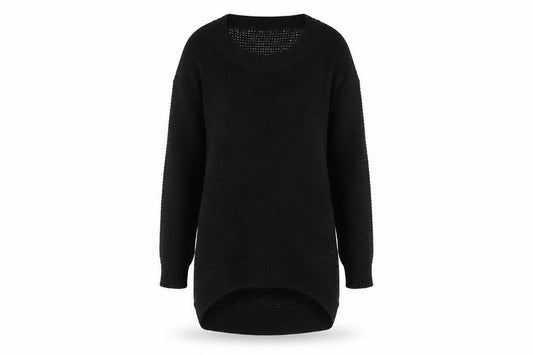 Vero Moda Women’s Black XS Knit Tunic Jumper Round Neck