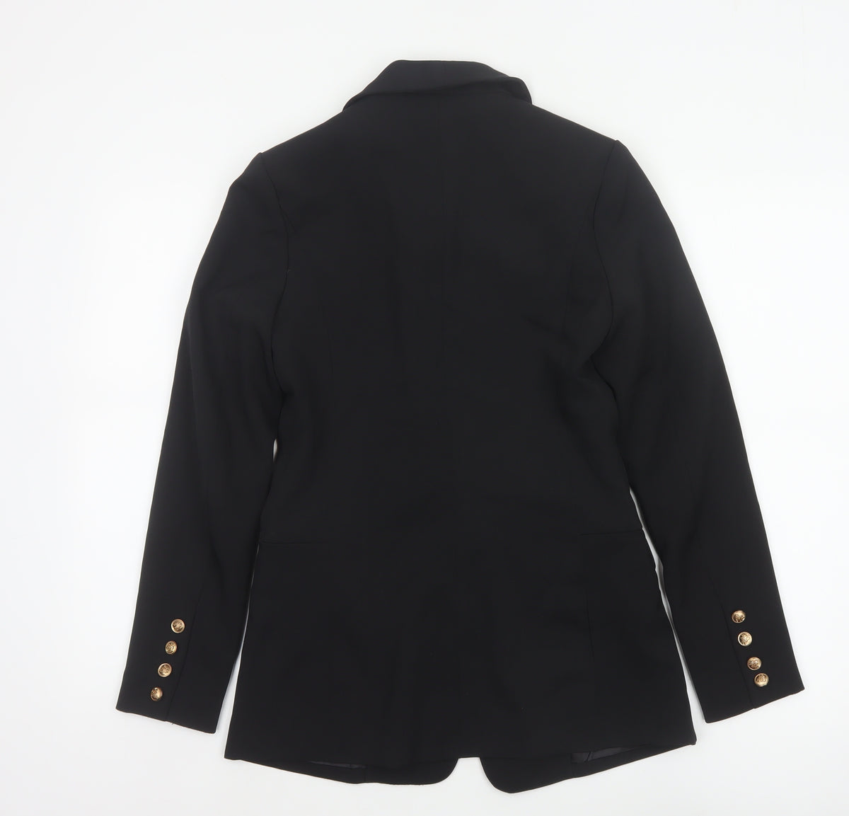 Selfie22 Women’s Black S Tailored Stretch Shawl Lapel Blazer Jacket