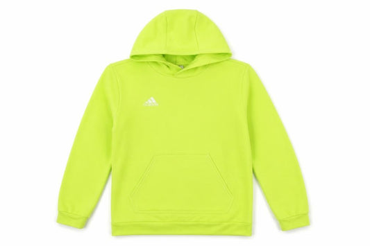 Adidas Boys Yellow 11-12 Years Pullover Hoodie Logo Fleece