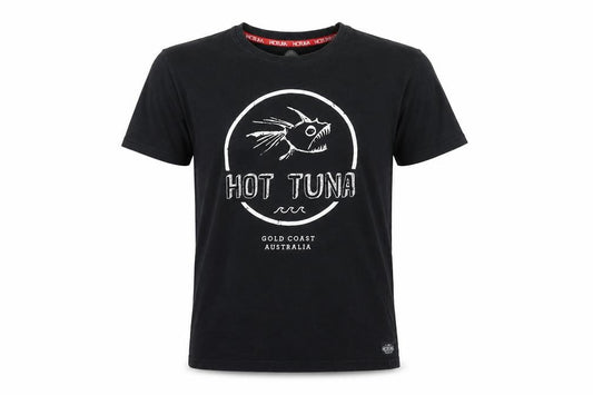 Hot Tuna Men's Black S Fish Graphic Print Crew Neck T-Shirt