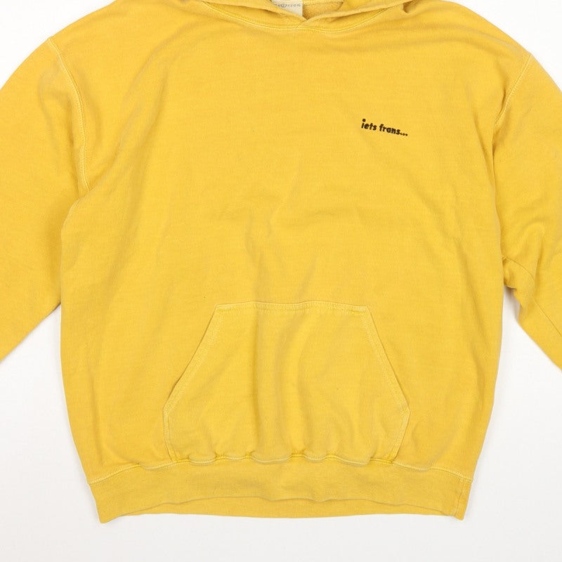 Iets Frans... Men’s Yellow Small Pullover Hoodie Logo Pocket
