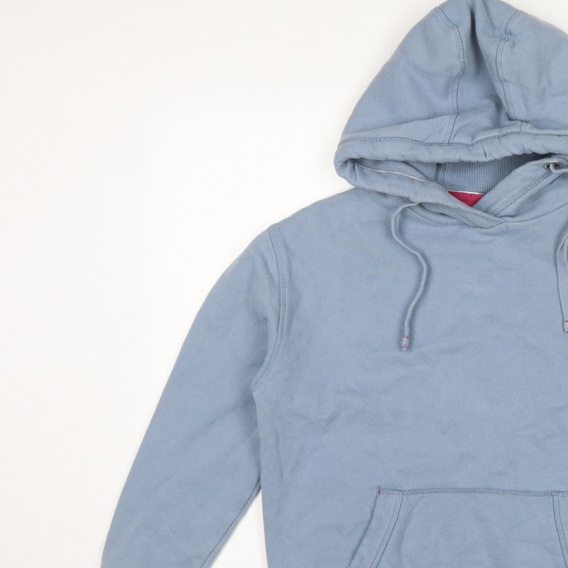 Fat Face Women’s Blue S Pullover Hoodie Floral Logo Pockets