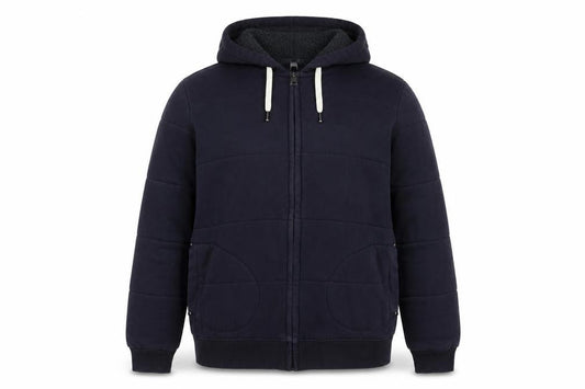 Next Men’s Blue XL Full Zip Hooded Lined Fleece Sweatshirt