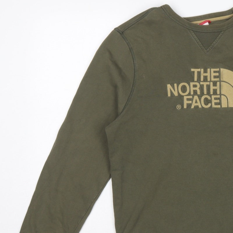 The North Face Men's Green S Pullover Logo Graphic Sweatshirt