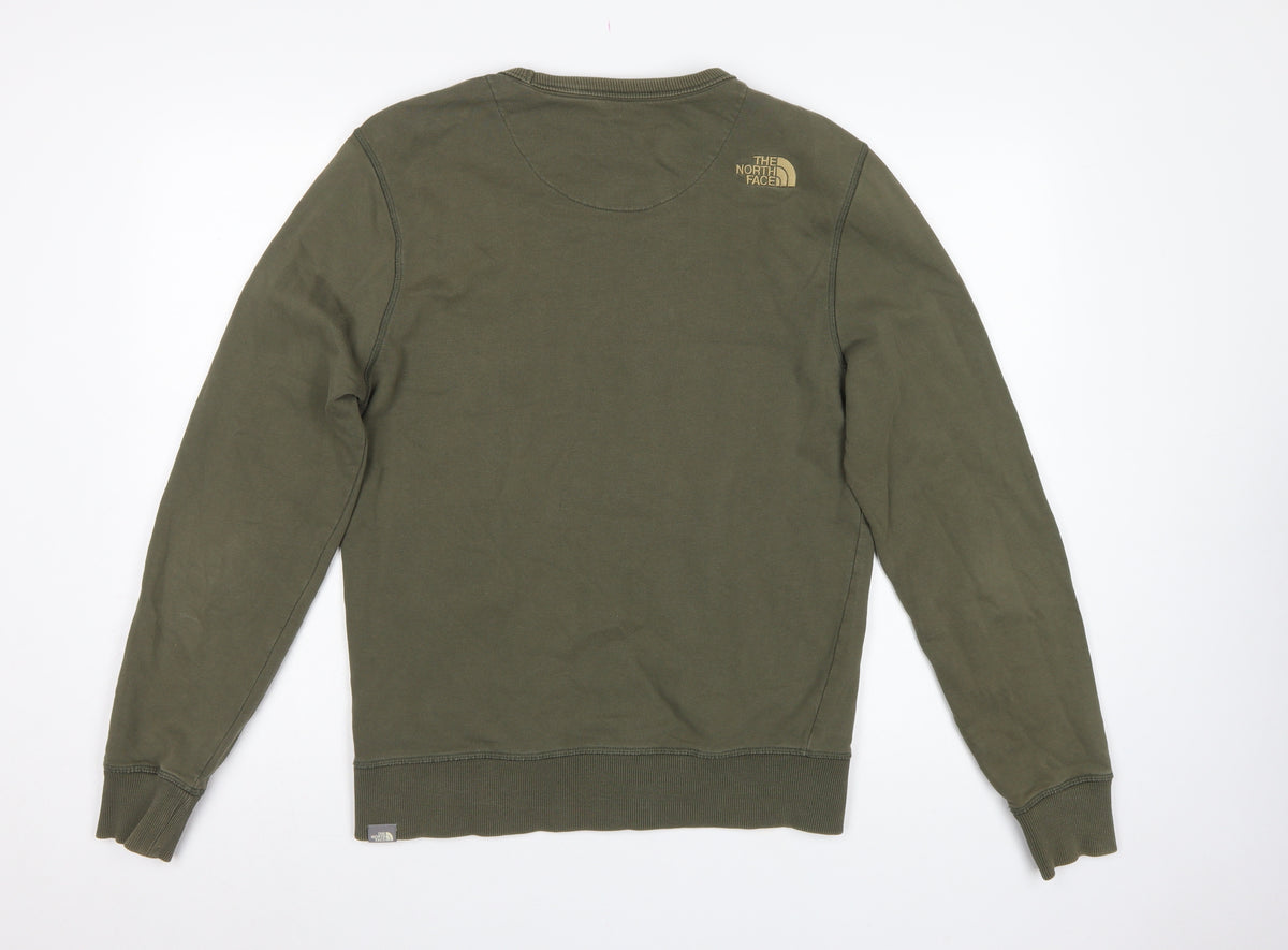 The North Face Men's Green S Pullover Logo Graphic Sweatshirt