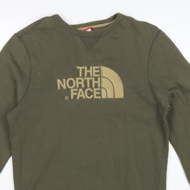 The North Face Men's Green S Pullover Logo Graphic Sweatshirt