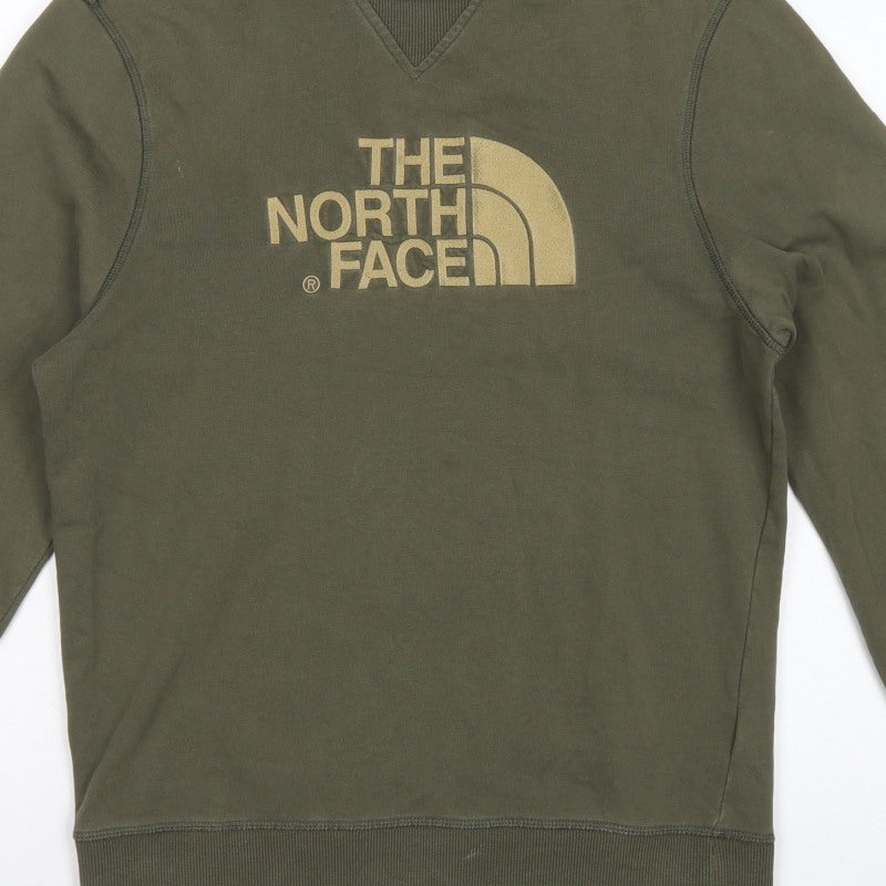 The North Face Men's Green S Pullover Logo Graphic Sweatshirt