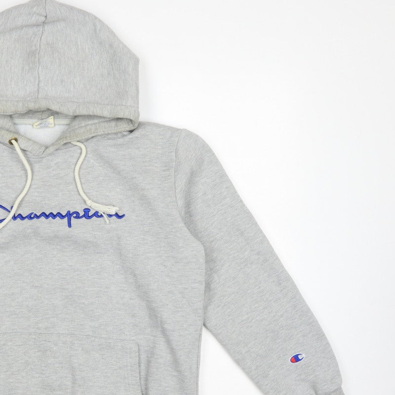 Champion Women Grey Large Pullover Hoodie Embroidered Logo Pockets
