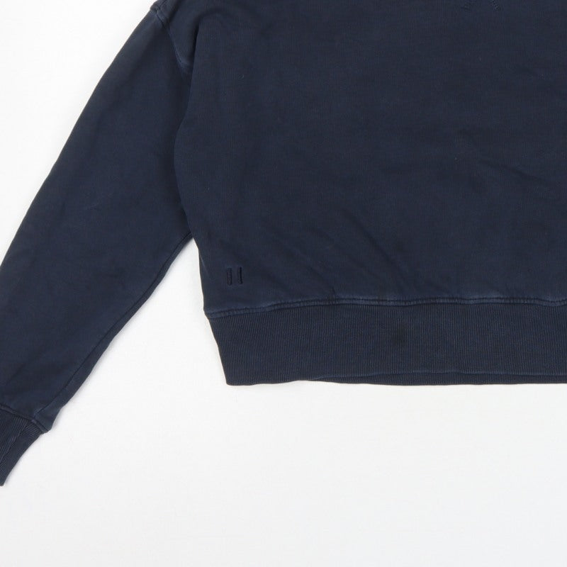 Hush Women’s Navy Blue XS Crew Neck Relaxed Pullover Sweatshirt