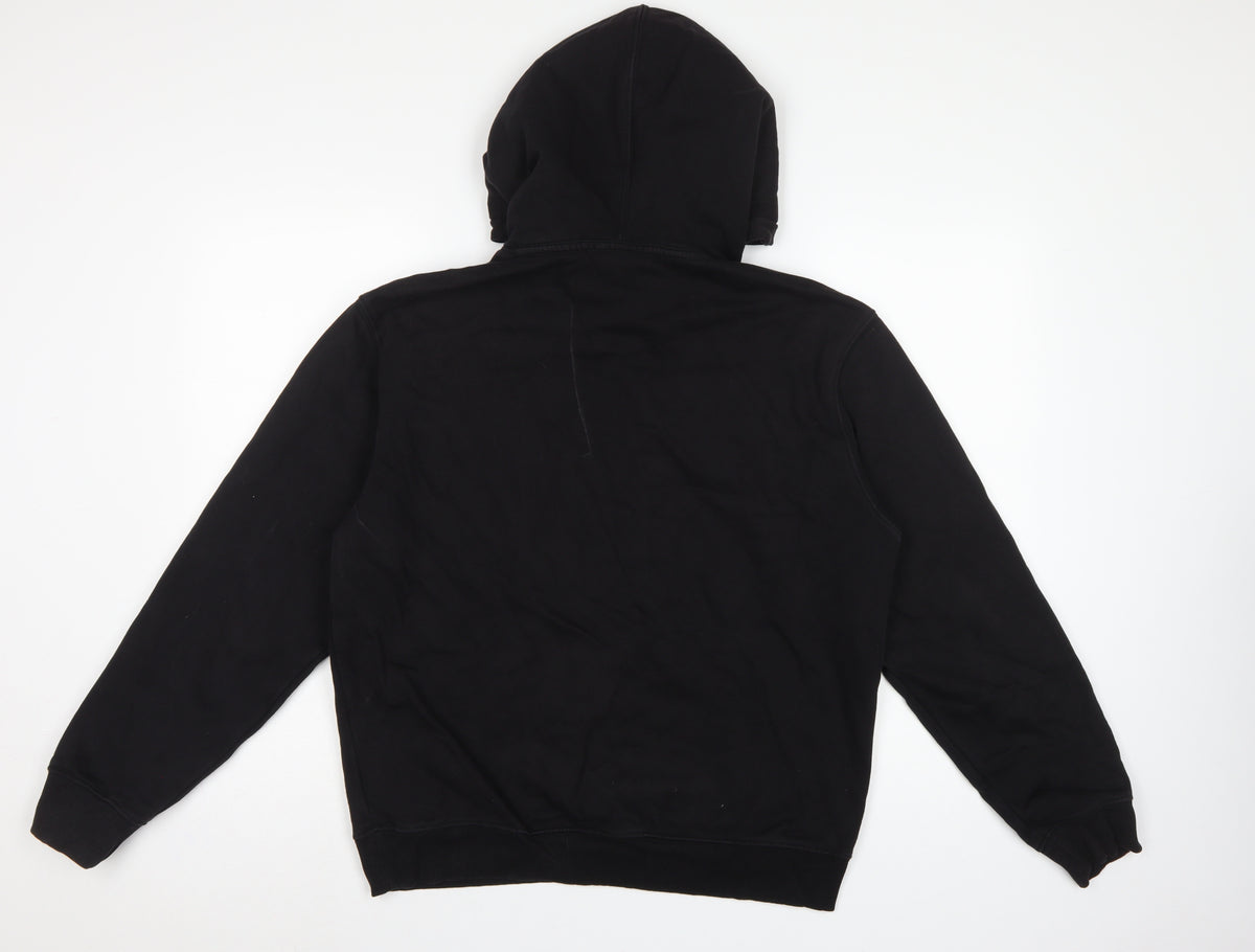 Weekday Women’s Black M Pullover Hoodie Hooded Kangaroo Pocket