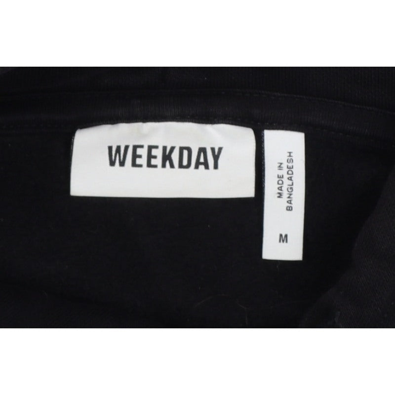 Weekday Women’s Black M Pullover Hoodie Hooded Kangaroo Pocket