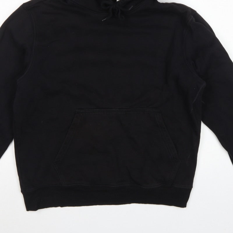 Weekday Women’s Black M Pullover Hoodie Hooded Kangaroo Pocket