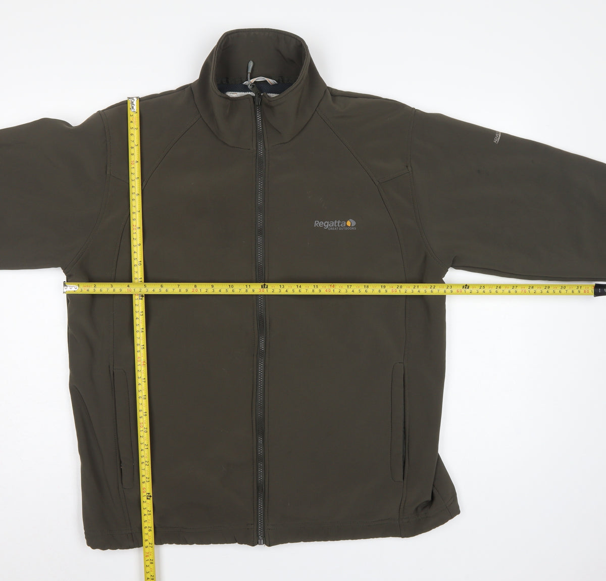Regatta Men's Green XL 44in Softshell Wind Resistant Full Zip Jacket