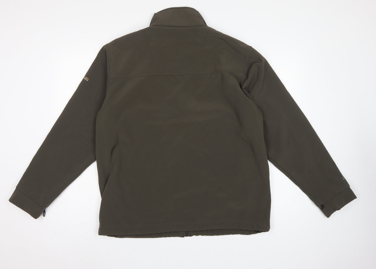 Regatta Men's Green XL 44in Softshell Wind Resistant Full Zip Jacket