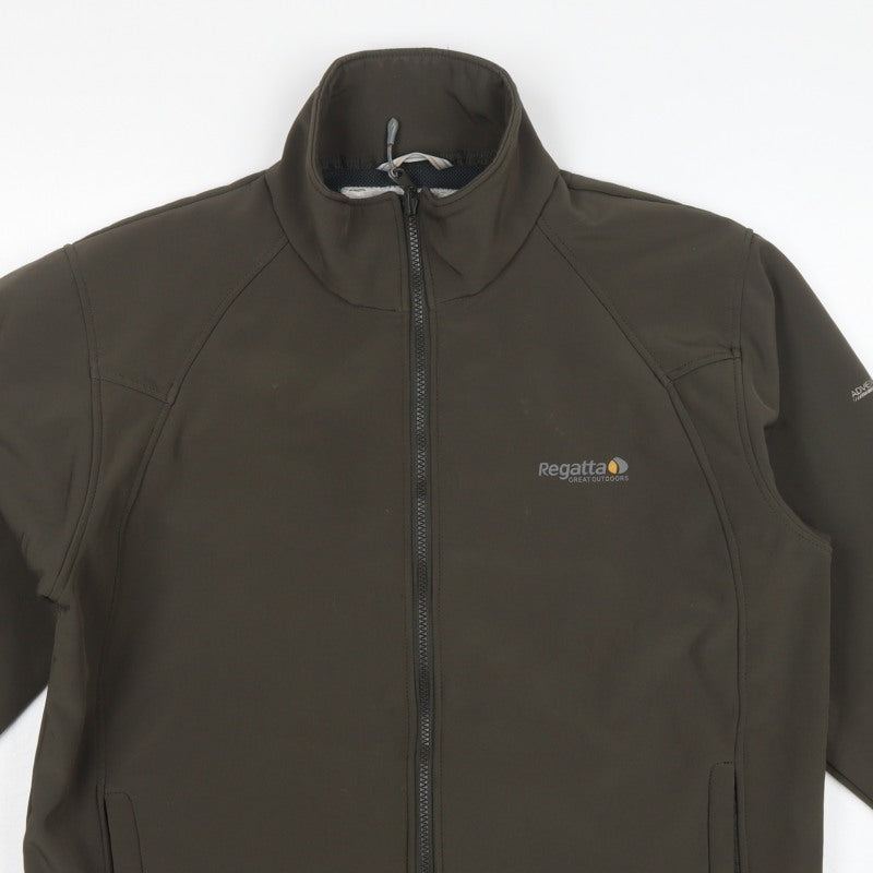 Regatta Men's Green XL 44in Softshell Wind Resistant Full Zip Jacket