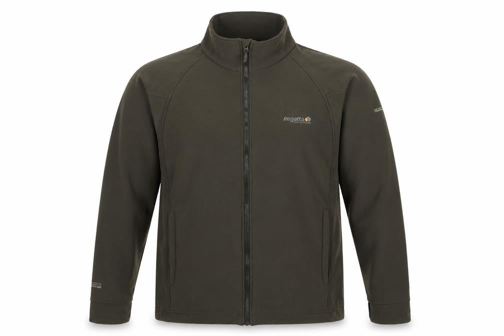 Regatta Men's Green XL 44in Softshell Wind Resistant Full Zip Jacket