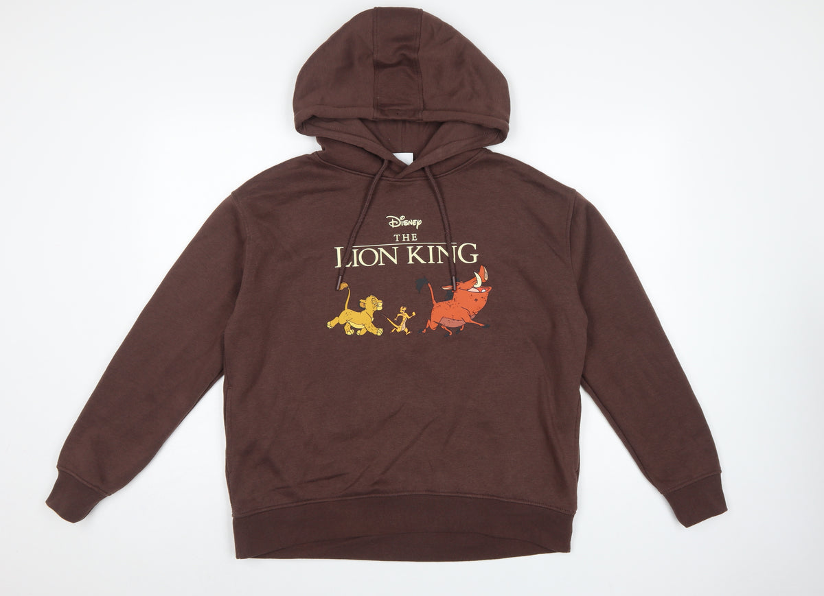Disney Primark Women’s Brown M Lion King Graphic Pullover Hoodie