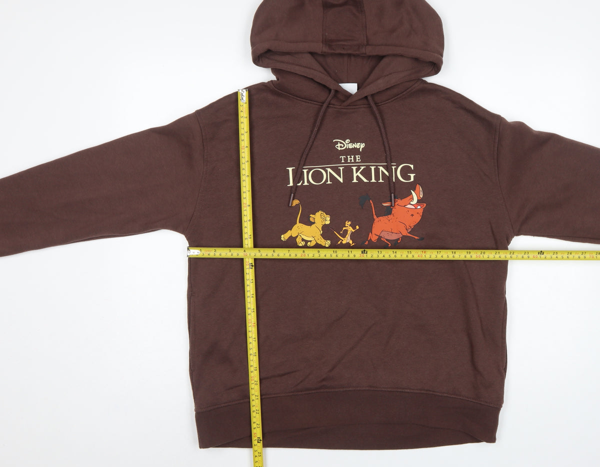 Disney Primark Women’s Brown M Lion King Graphic Pullover Hoodie