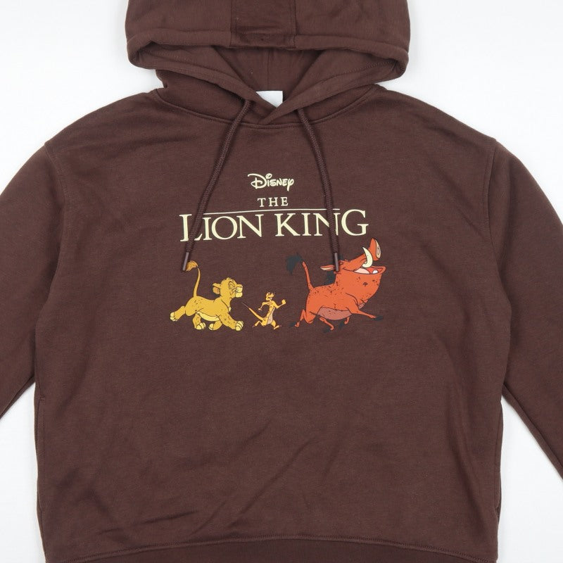 Disney Primark Women’s Brown M Lion King Graphic Pullover Hoodie