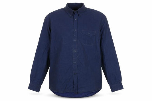 Marks and Spencer Men's Navy XL Lyocell Blend Button Down Casual Shirt