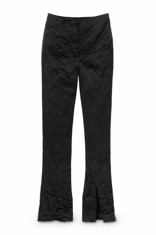Massimo Dutti Women Black UK 6 Flared Dress Trousers Lined