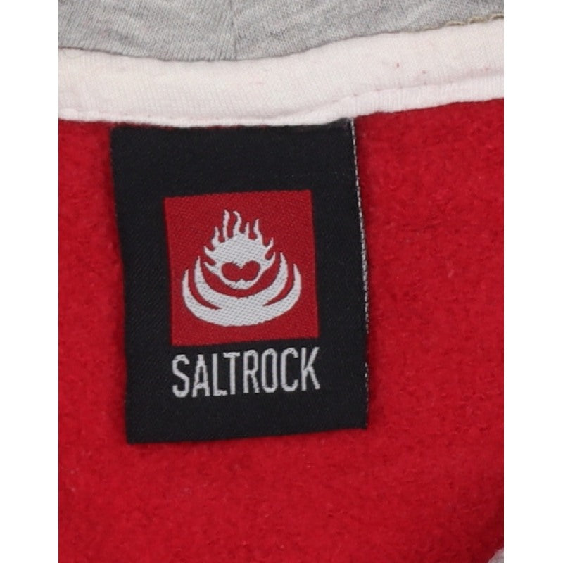 Saltrock Boys Red Age 13 Pullover Hoodie Logo Graphic Fleece