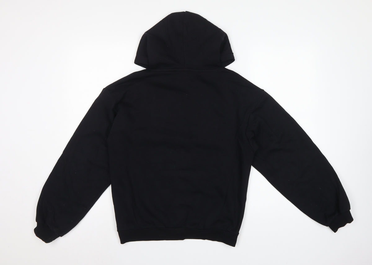 H&M Girls Black Arctic Monkeys Graphic Pullover Hoodie 13-14 Years