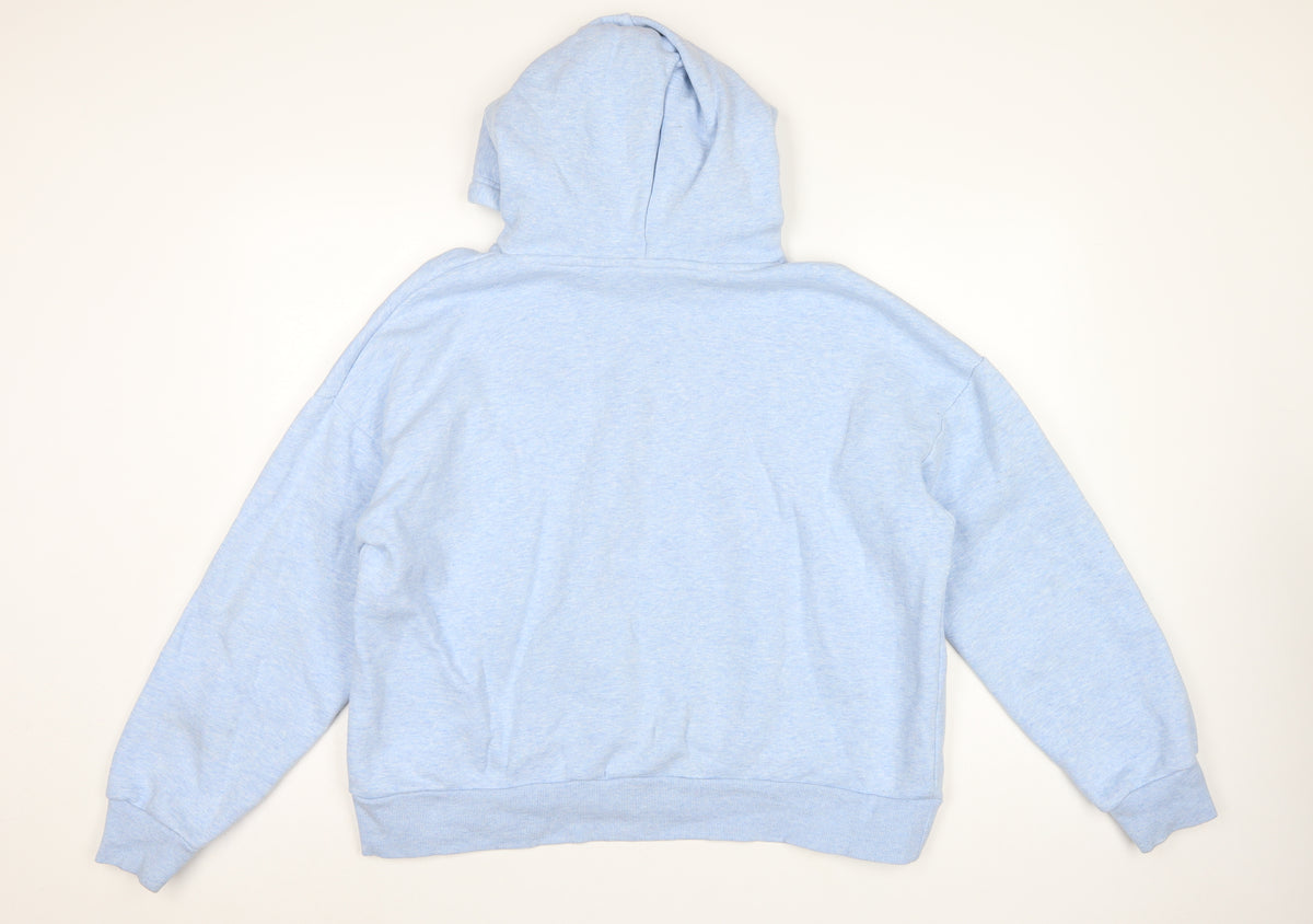 USA Pro Women's Blue UK 18 Oversized Logo Pullover Hoodie