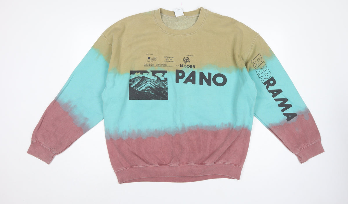 Urban Outfitters Men’s Multicoloured M Pano Graphic Crew Sweatshirt