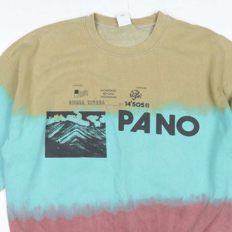 Urban Outfitters Men’s Multicoloured M Pano Graphic Crew Sweatshirt