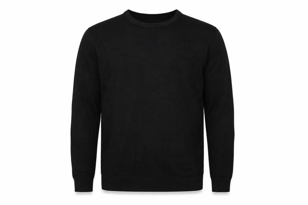 Next Men’s Black L Crew Neck Fine Knit Pullover Jumper Classic